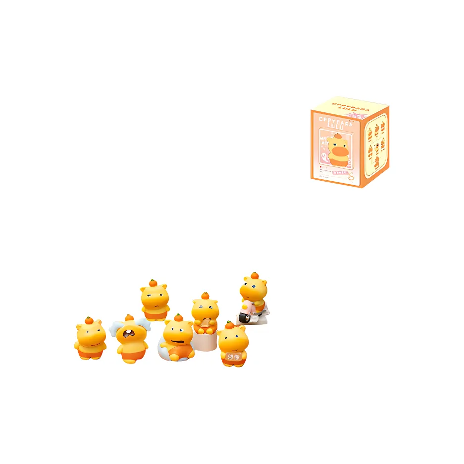 Gollum TREASURE совместная серия Capybara Lulu Meme Collection Слепые коробки Один Mystery Коробка Целая коробка 6 шт