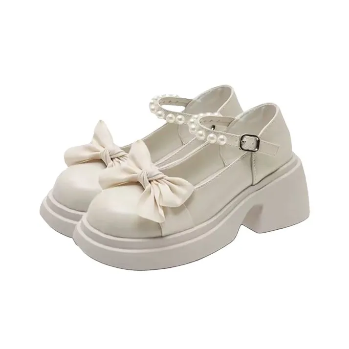 OBWA Грубый каблук Туфли Мэри Джейн Женские