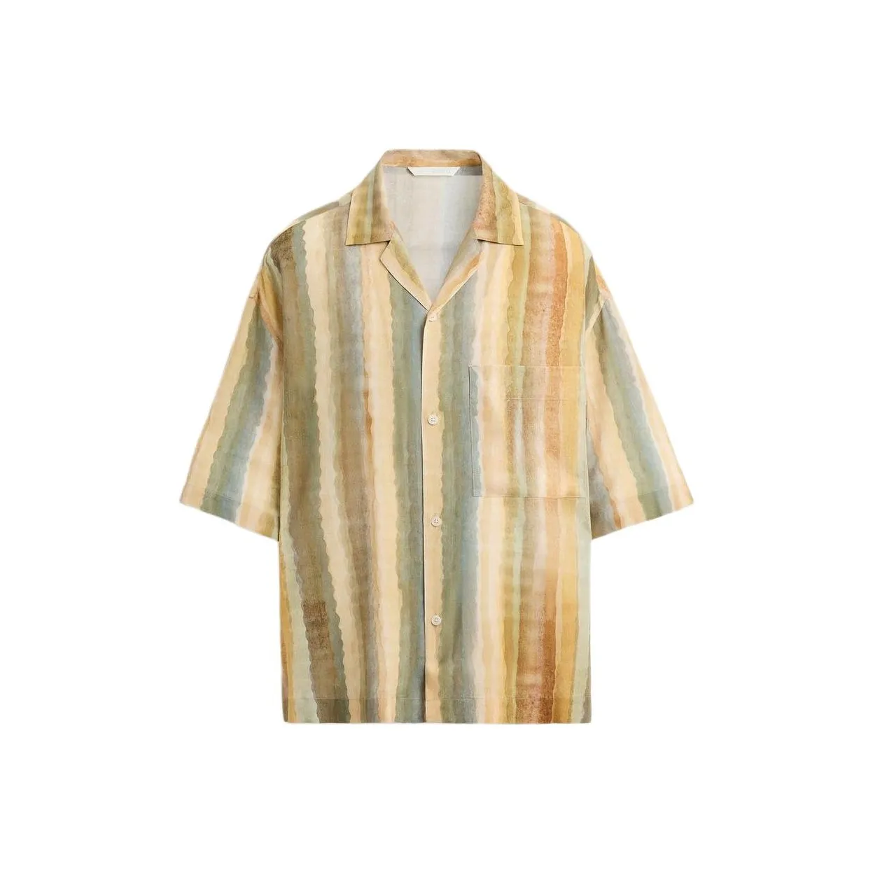 ZARA Апельсин Мужские Рубашки