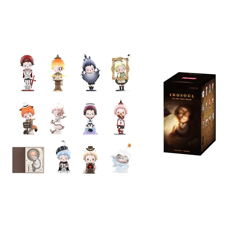 POP MART Коллаборация Inosoul Tranquil Room Collection Модная Фигурка Слепые Коробки Один Mystery Коробка Целая Коробка 12 шт