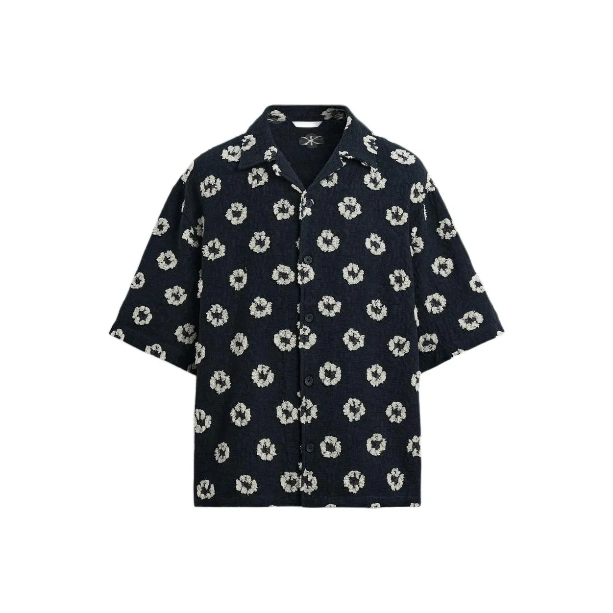 ZARA Глубокий морской синий Мужские рубашки