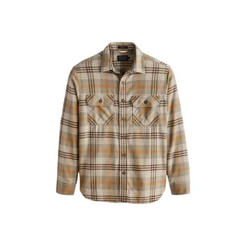 PENDLETON Коричневые Мужские Рубашки