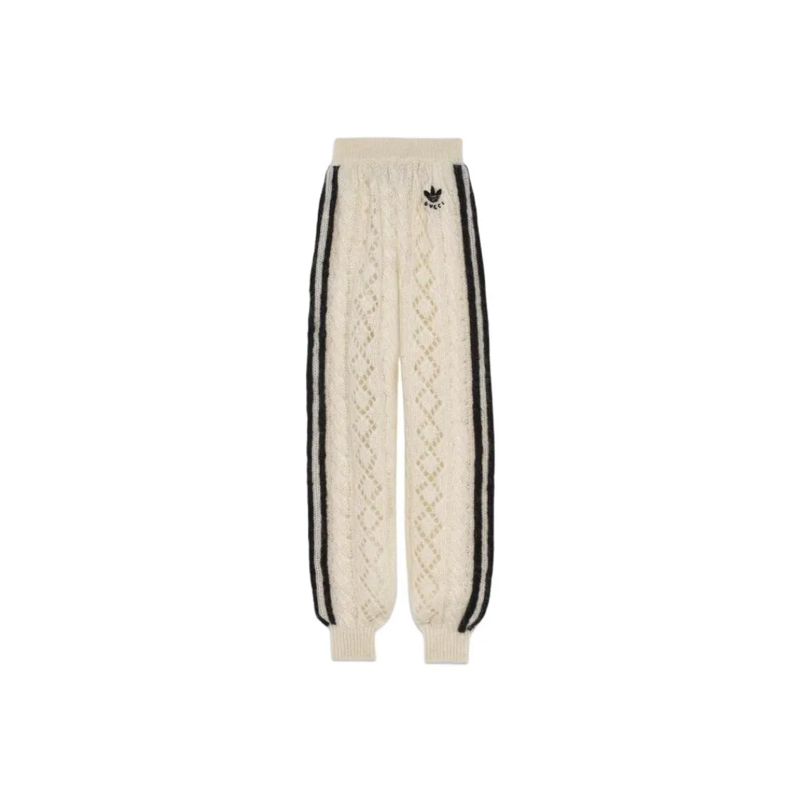 GUCCI X Adidas Mohair Knit Jogging Pant Ivory