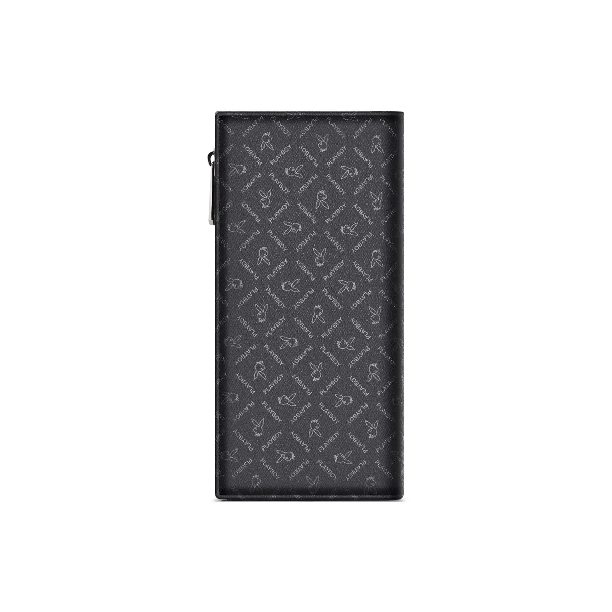 PLAYBOY Collaboration PVC Поливинилхлорид DUAL PURPOSE Картхолдер Клатч Кошелек Обычный Мужской Черный