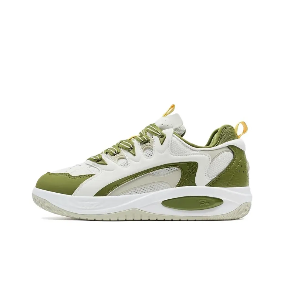 XTEP Yuji PLUS Износостойкий и Легкий Низкий Топ Кроссовки для скейтбординга Мужские Белые Зеленые