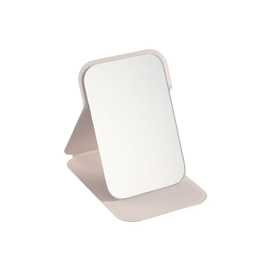 YUNNA PU кожа Зеркальце Makeup Mirror Портативный Домашний Стол Складной Touch Вверх Зеркальце Для Женских