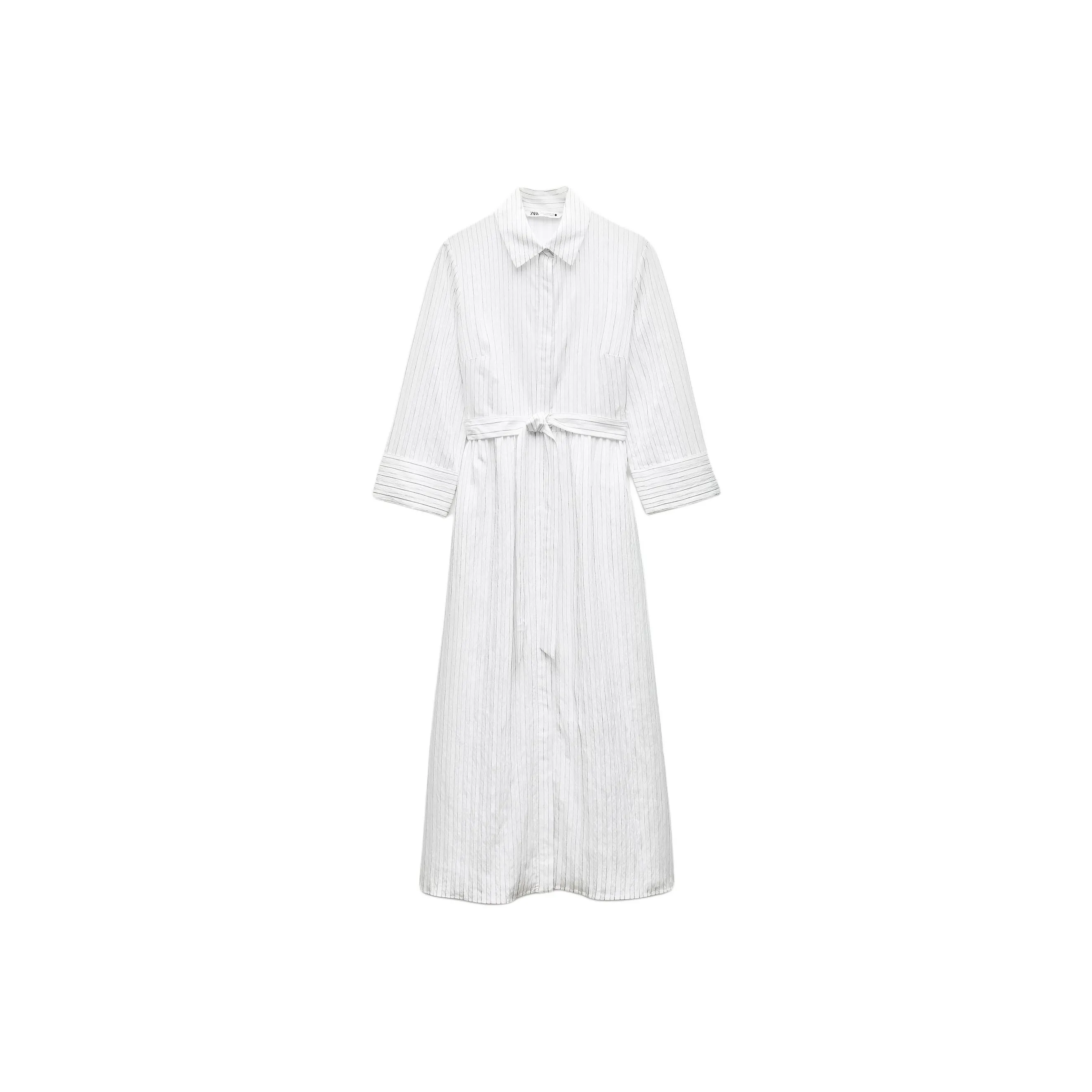 ZARA ZW Series Длинное платье с длинными рукавами женское