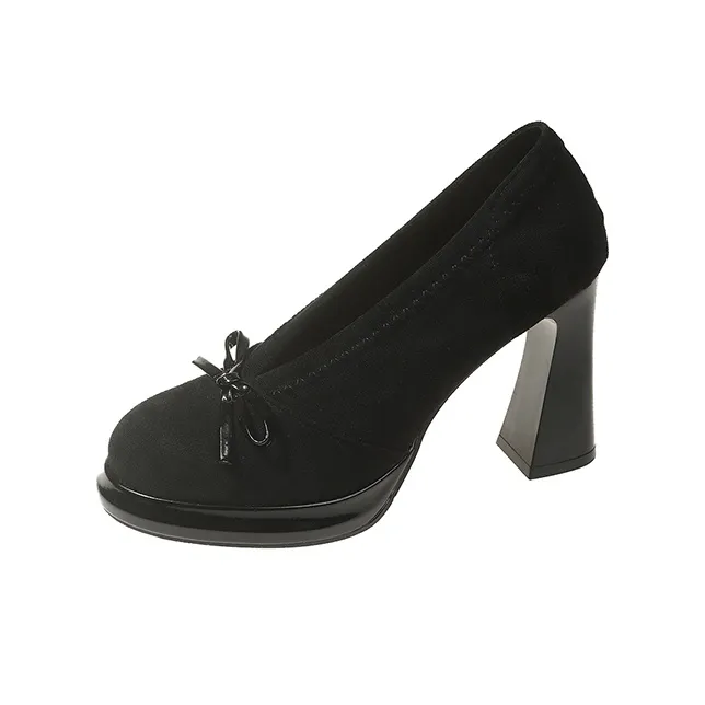 Dragon Dance Грубый каблук Высокие каблуки Женские