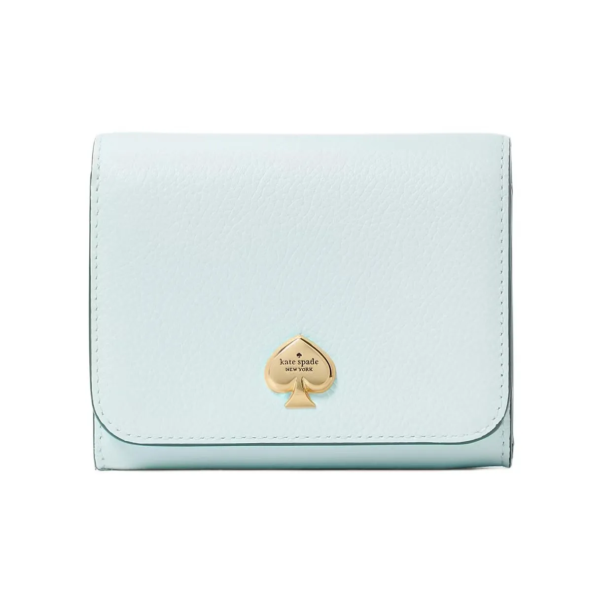 Kate Spade Leather Wallet Trumpets Women's Light Blue