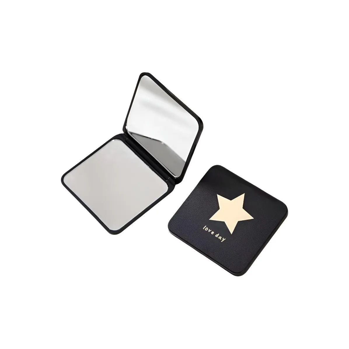 YUNNA Мини Зеркало для макияжа Портативное Маленькое Зеркало для женщин Карманное зеркало Милое Складное Двойное Слойное Ручное Зеркало