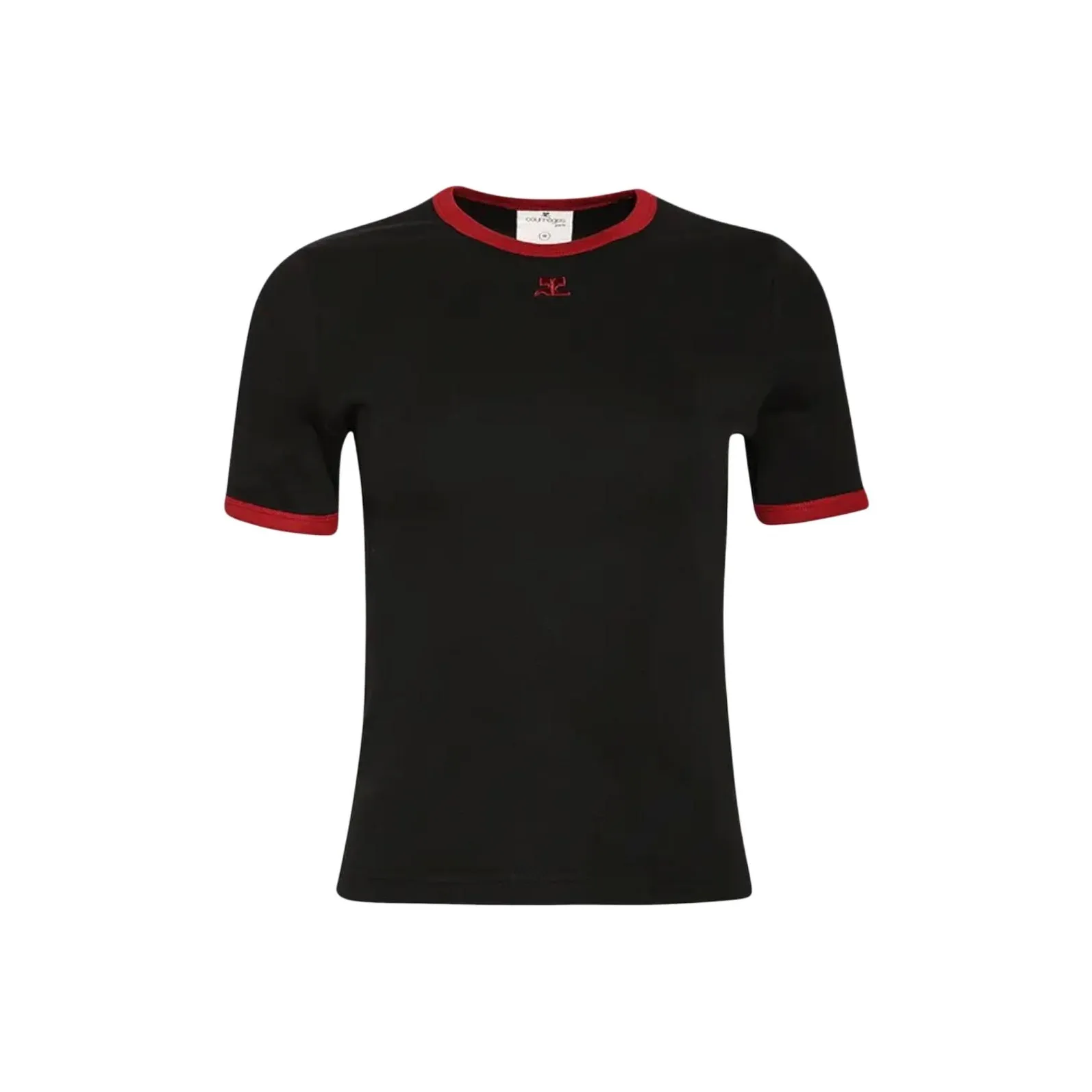 COURREGES Черные Женские T-рубашки