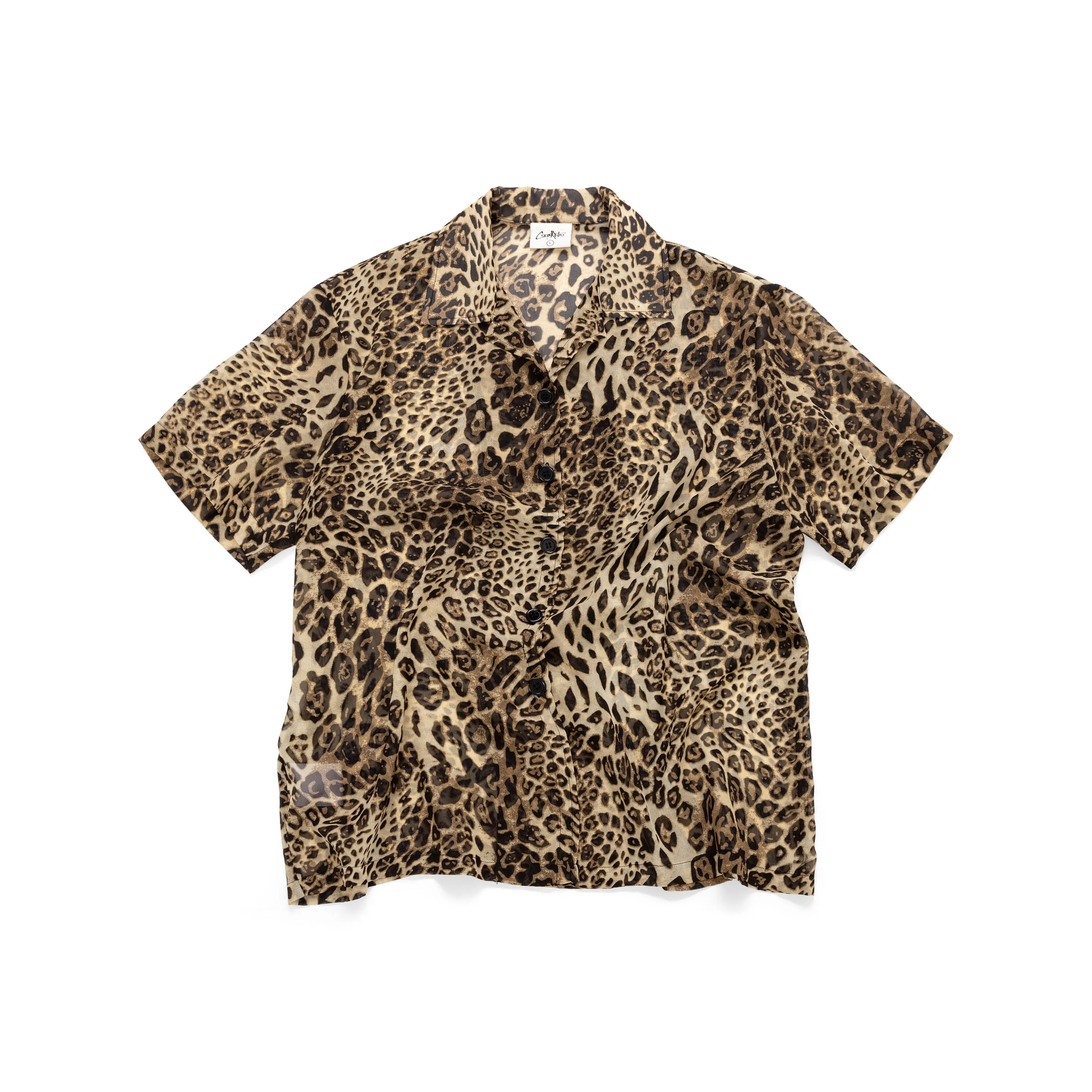 CoosRetro Леопардовый принт Мужские Рубашки