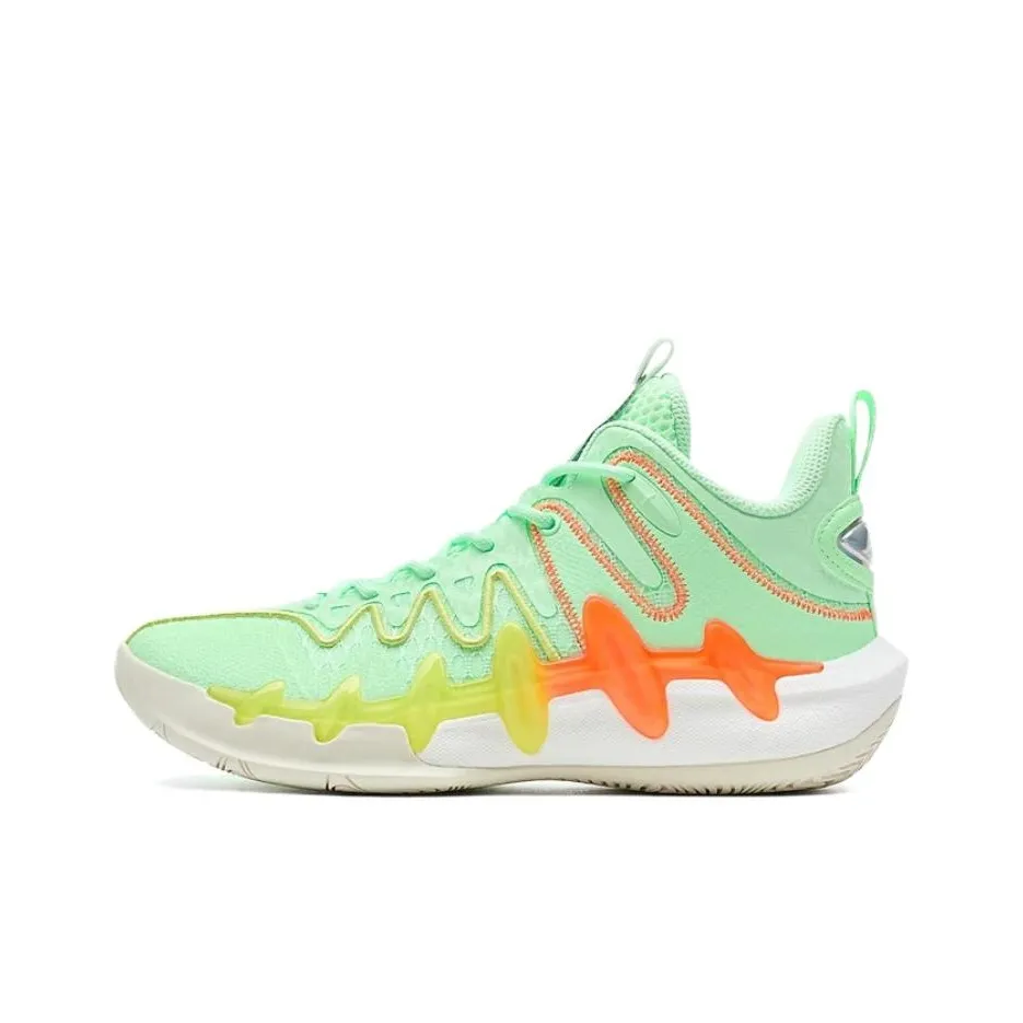 XTEP Устойчивые к истиранию амортизаторы Низкий топ XTEP Ace Технология Баскетбольные кроссовки Мужской Эльфийский зеленый