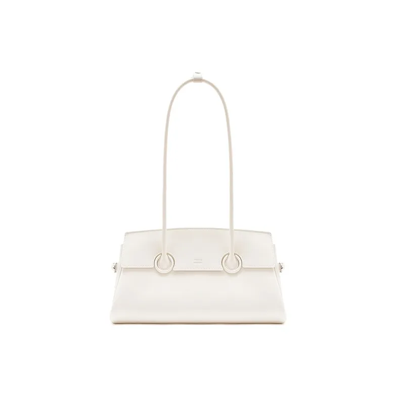 MUVA Сумка из крупнозернистой текстуры коровьей кожи бейдж плечо средний размер женский многоцветный