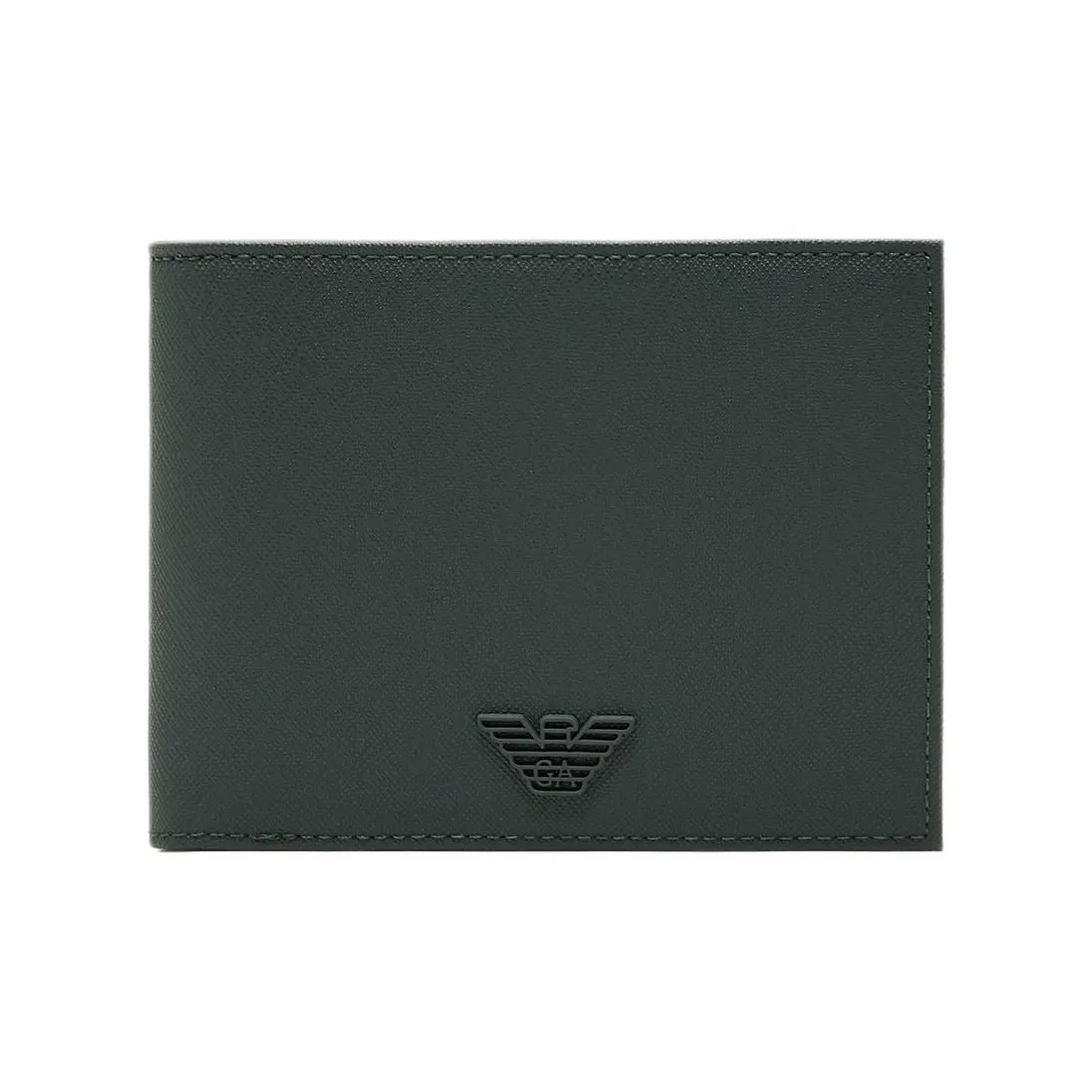 EMPORIO ARMANI ПУ (полиуретан) клатч кошелек мужской лесной зеленый