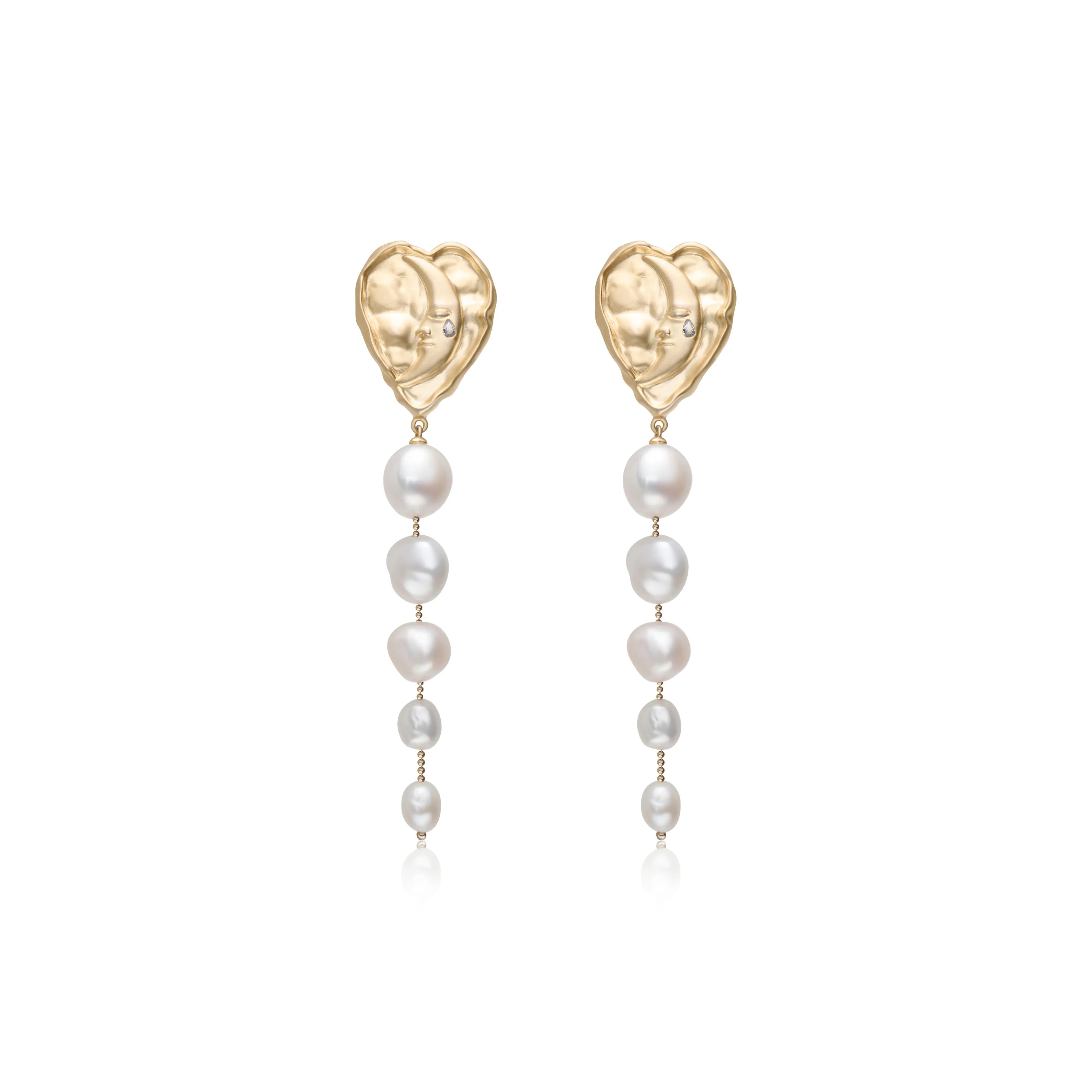 Lost In Echo Pearl Super Light Hoop Earrings Drop Earrings Women's