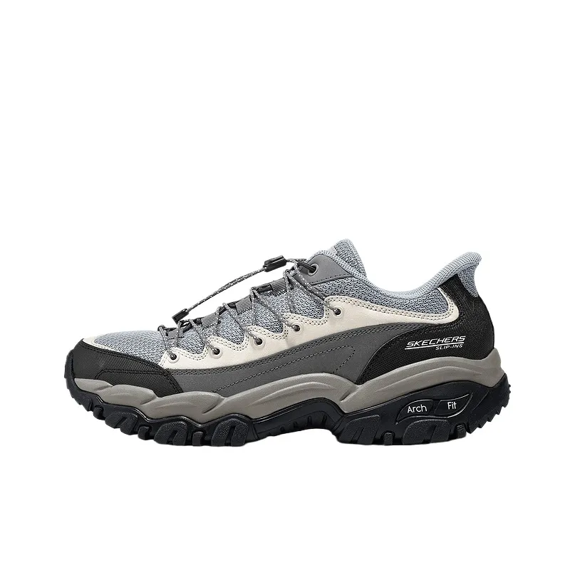 Skechers OUTDOOR MENS Низкий Топ Уличная Обувь Мужская Уголь