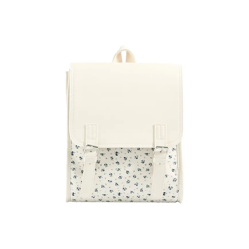 YAKEDA YAY ПУ (полиуретан) Рюкзак Унисекс Цветочный Синий Пастельно-розовый