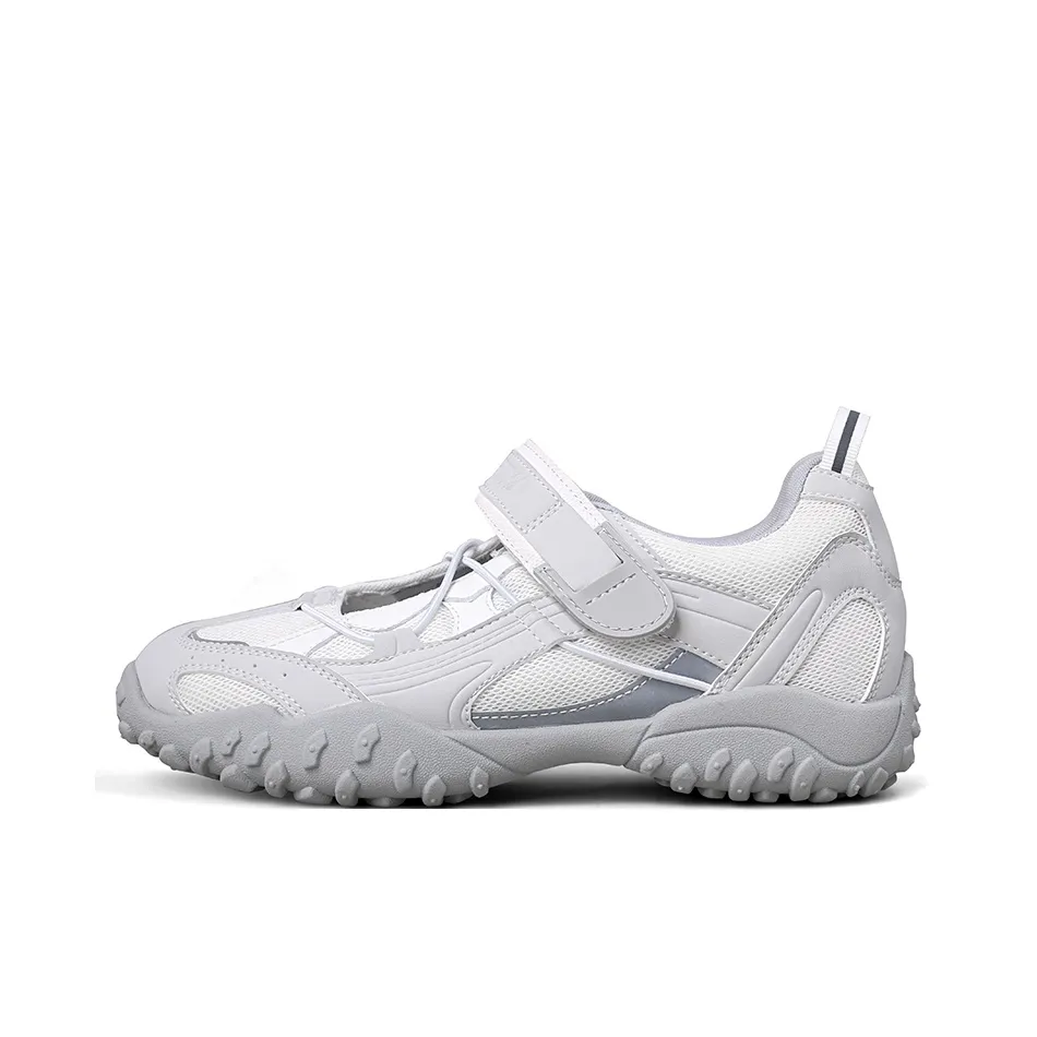 safiya Плоская подошва Туфли Мэри Джейн Женские Серебряные