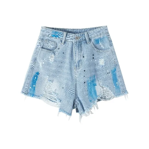 MEISIDUO Светло-синие женские джинсовые шорты