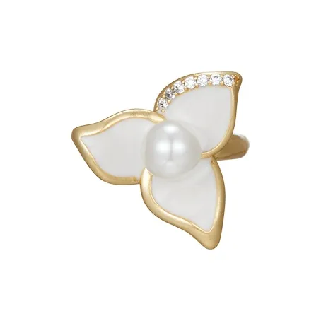 Fellala Эмаль Нижняя заколка On Серьги Женские Белые