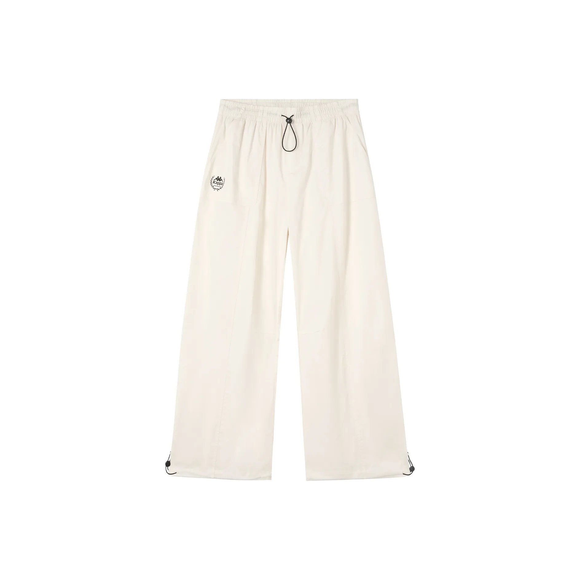 KAPPA Спорт Свободный крой Драпированные Карго Брюки Легкие Удобные Прямой крой Повседневные Брюки Женские Экрю