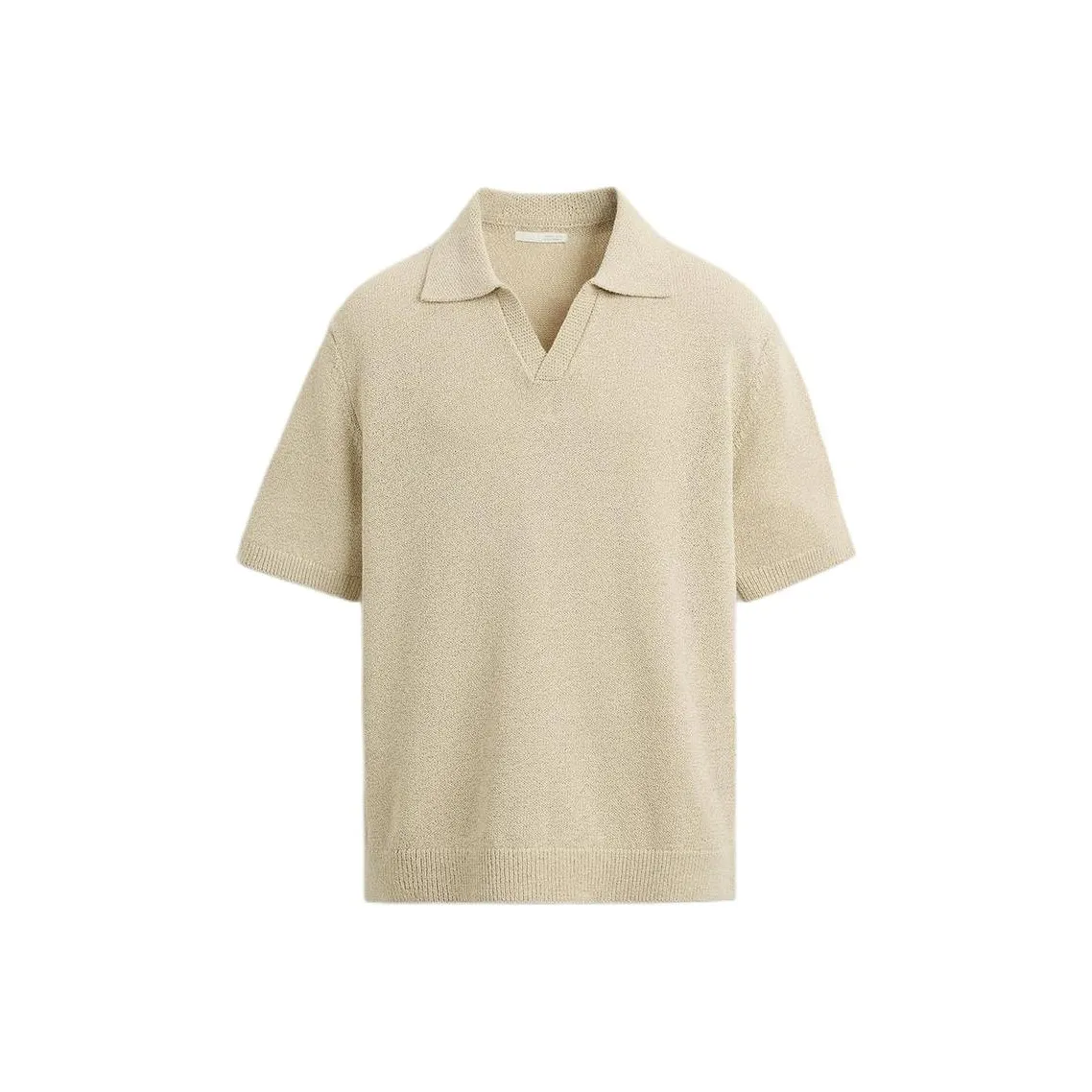 ZARA Мужская поло коричневого цвета