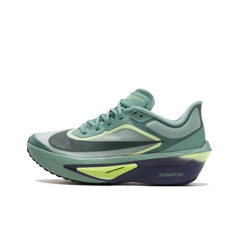 Nike Zoom Fly 6 Амортизация и Дышащий Низкий Топ Беговые кроссовки Мужские Зеленые