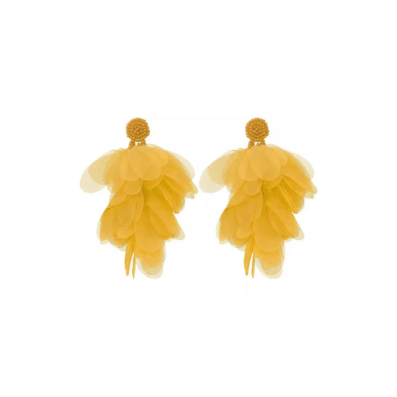 Серьги Peach Tea ткань женские