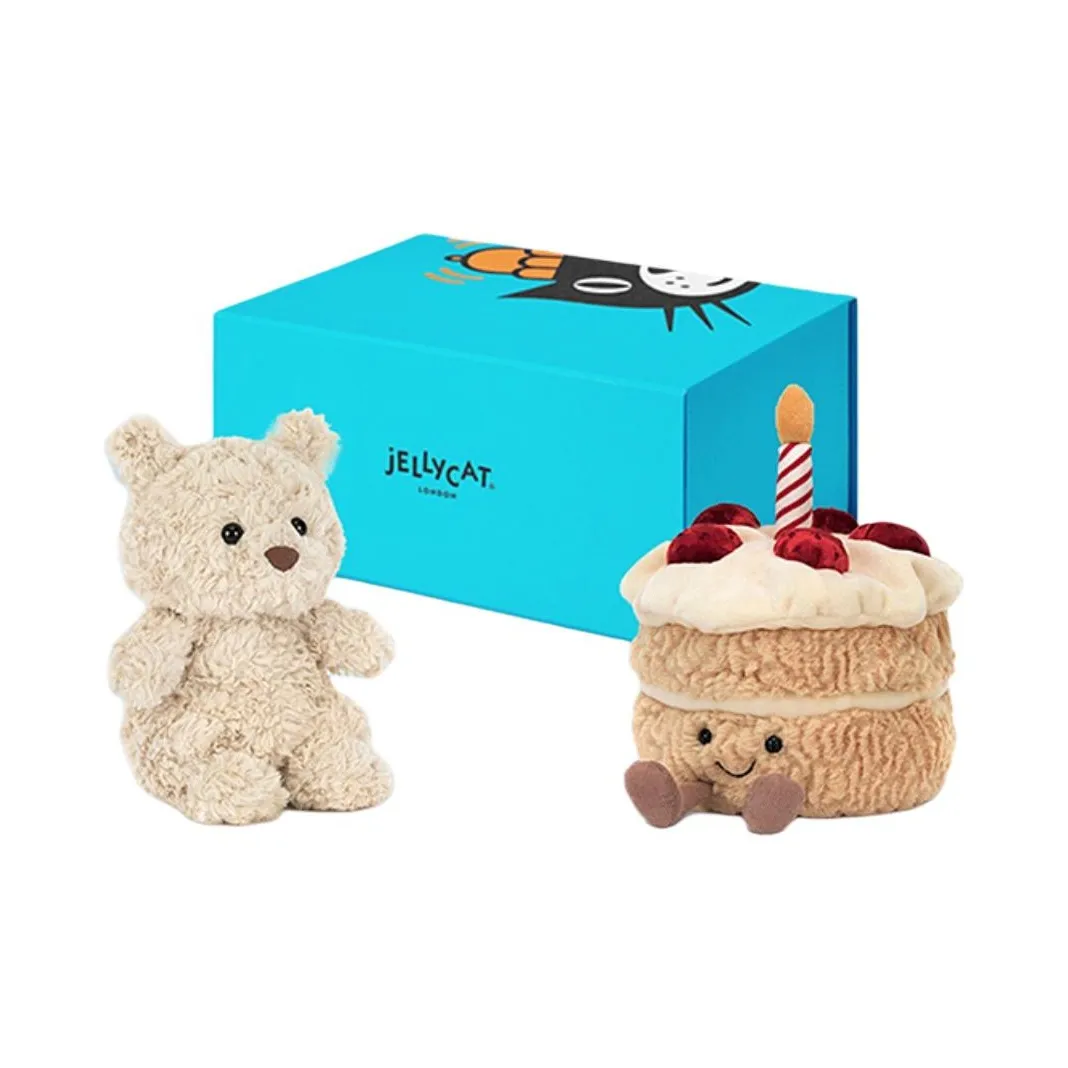 JELLYCAT Interesting Food Медвежонок Cub Коробка желаний Куклы Плюшевая кукла Trumpets High