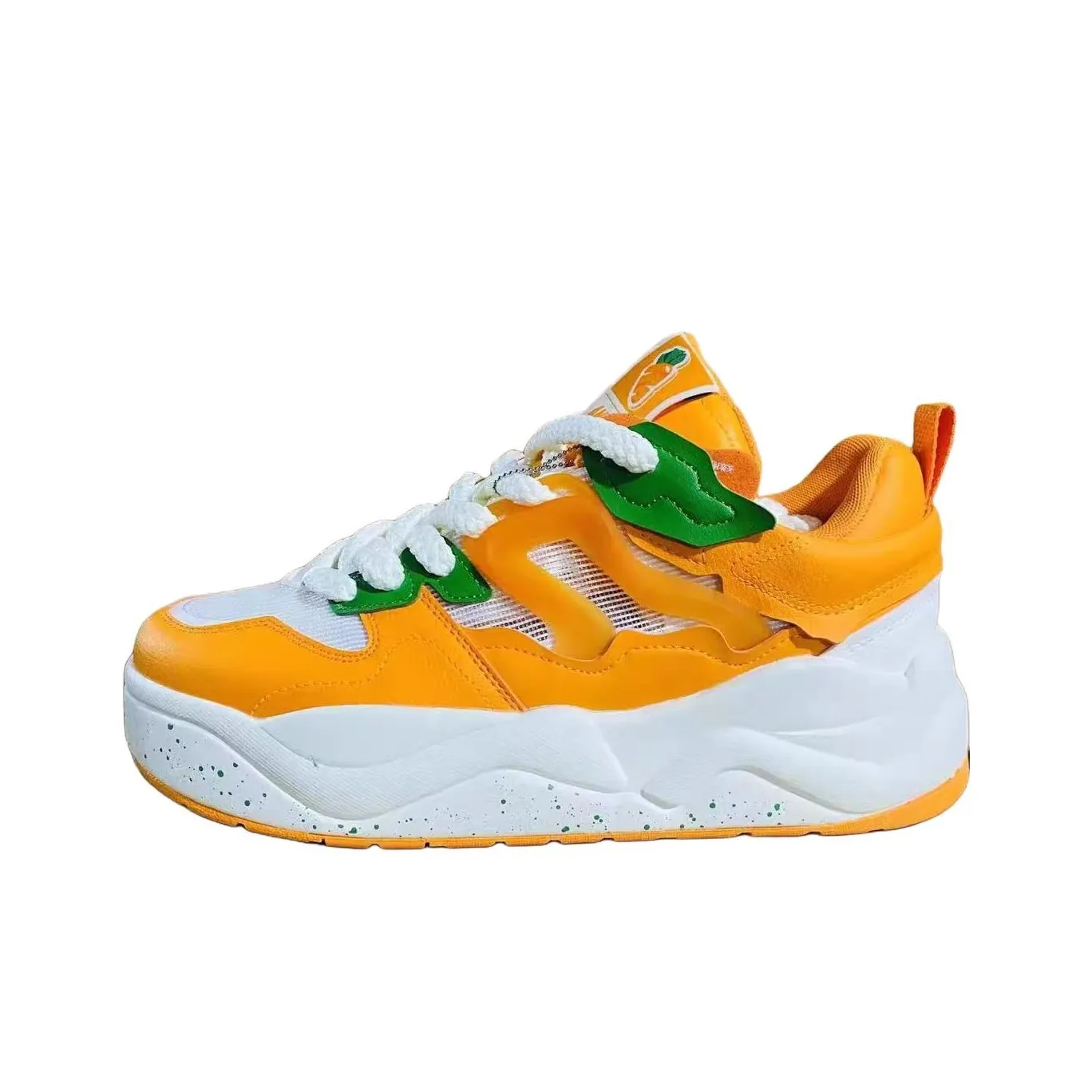 ANTA Дышащий и Легкий Низкий Топ Скейтборд Кроссовки Мужские Белый Оранжевый