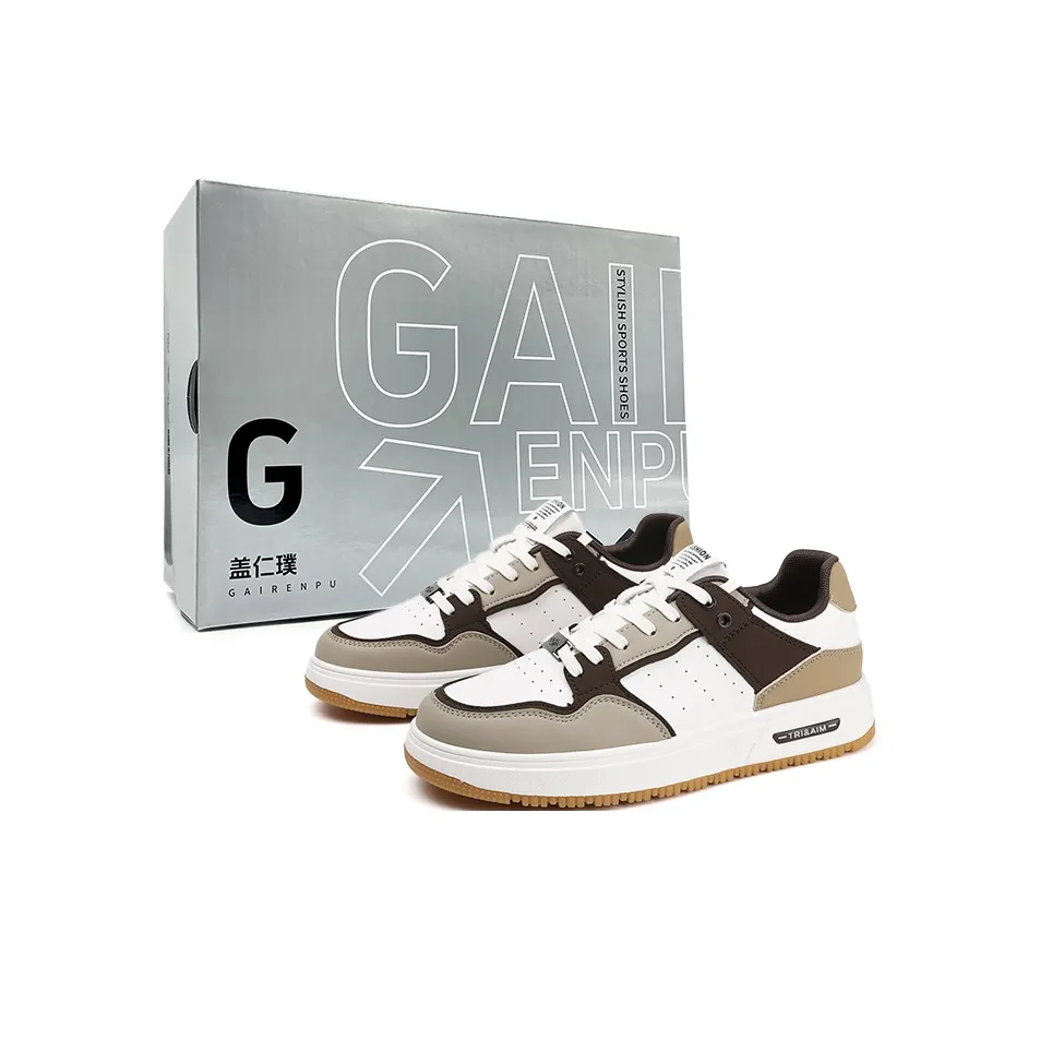 Gai Renpu Slip Resistant Shock Absorbers With Abrasion Resistant Properties Low Top Skateboard Shoes Men's