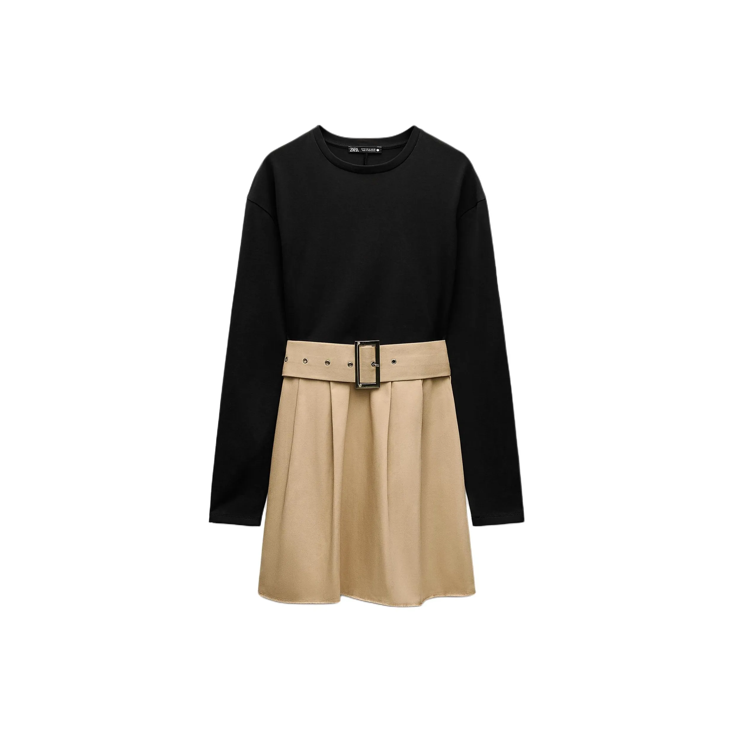 ZARA Длинное платье с длинными рукавами женское