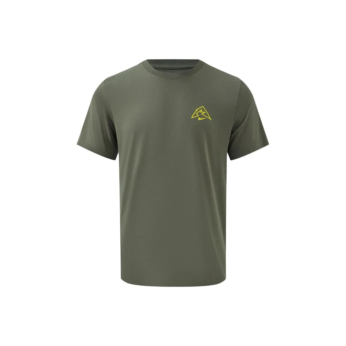 nike Армейский зеленый Мужские беговые T-рубашки