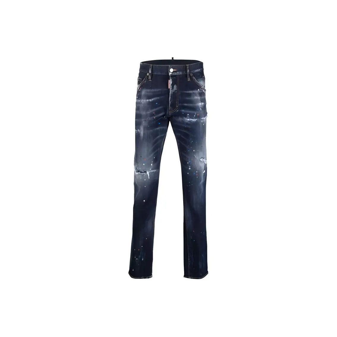DSQUARED 2 Distressed Effect Straight Leg Jeans