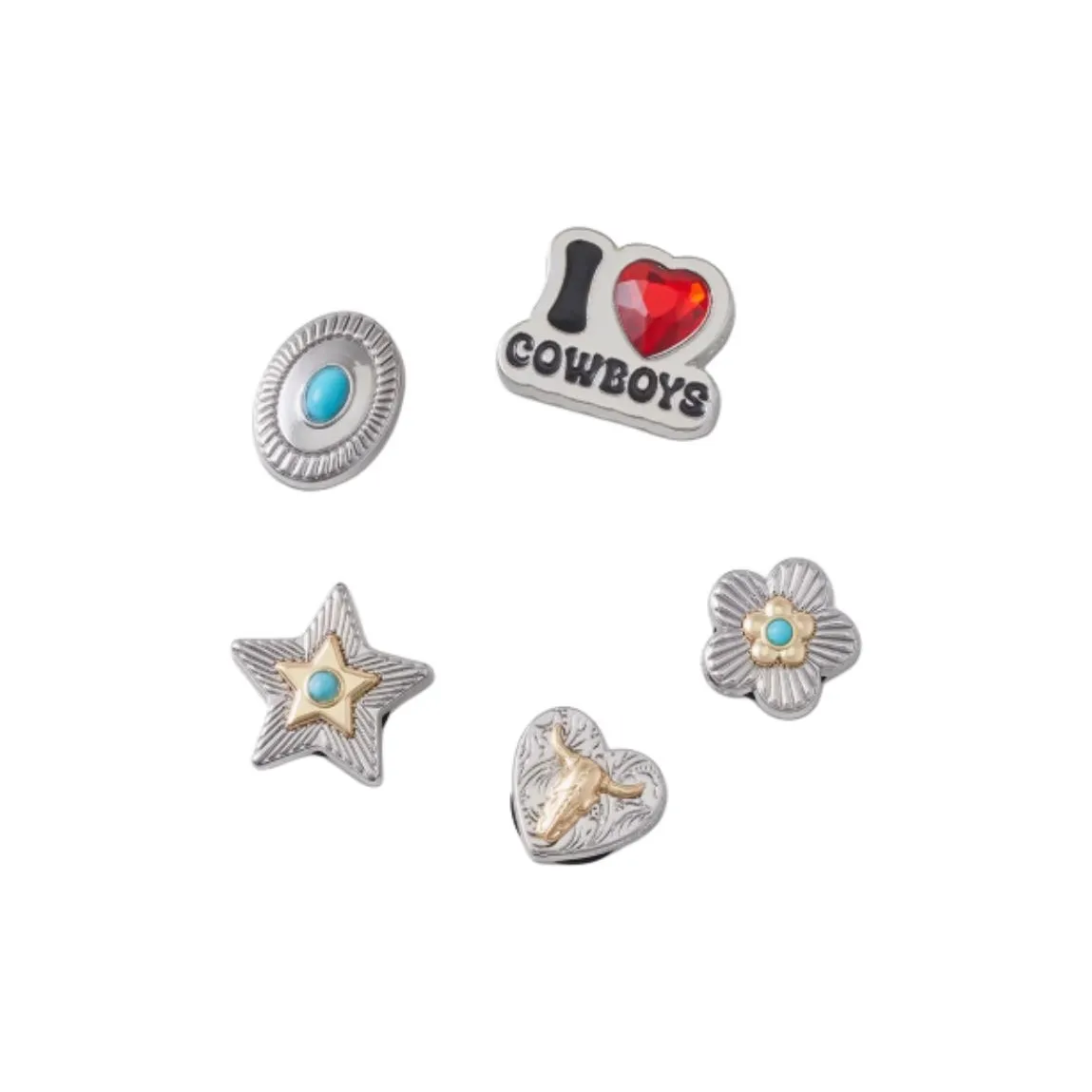 Crocs Аксессуары для обуви из цинкового сплава Унисекс Многоцветные