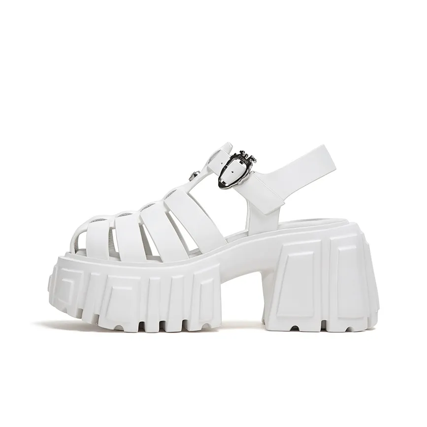 FY SPR Римские сандалии 10 см Женские Белые