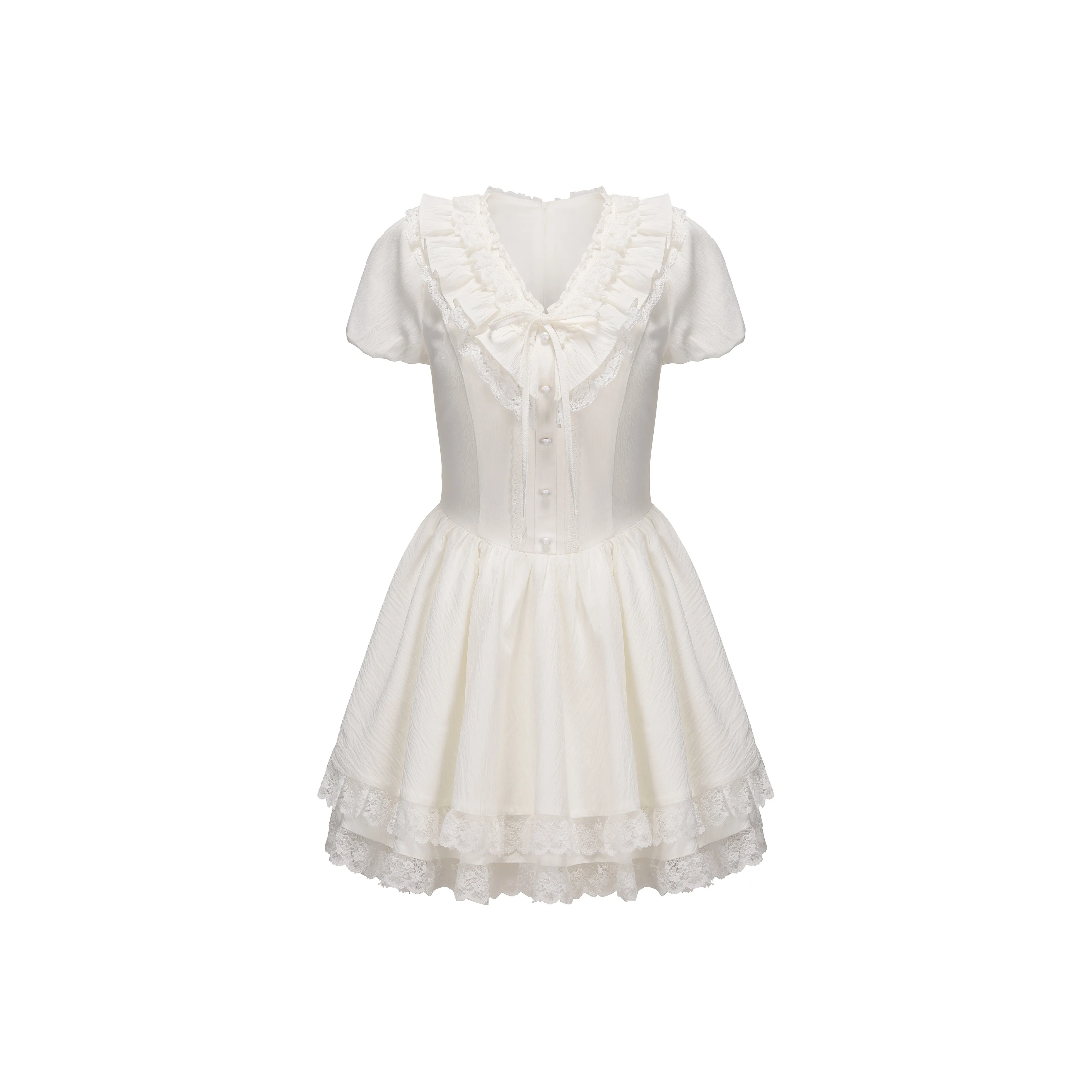 CHIWAWAMEME Короткий рукав Платье Женское