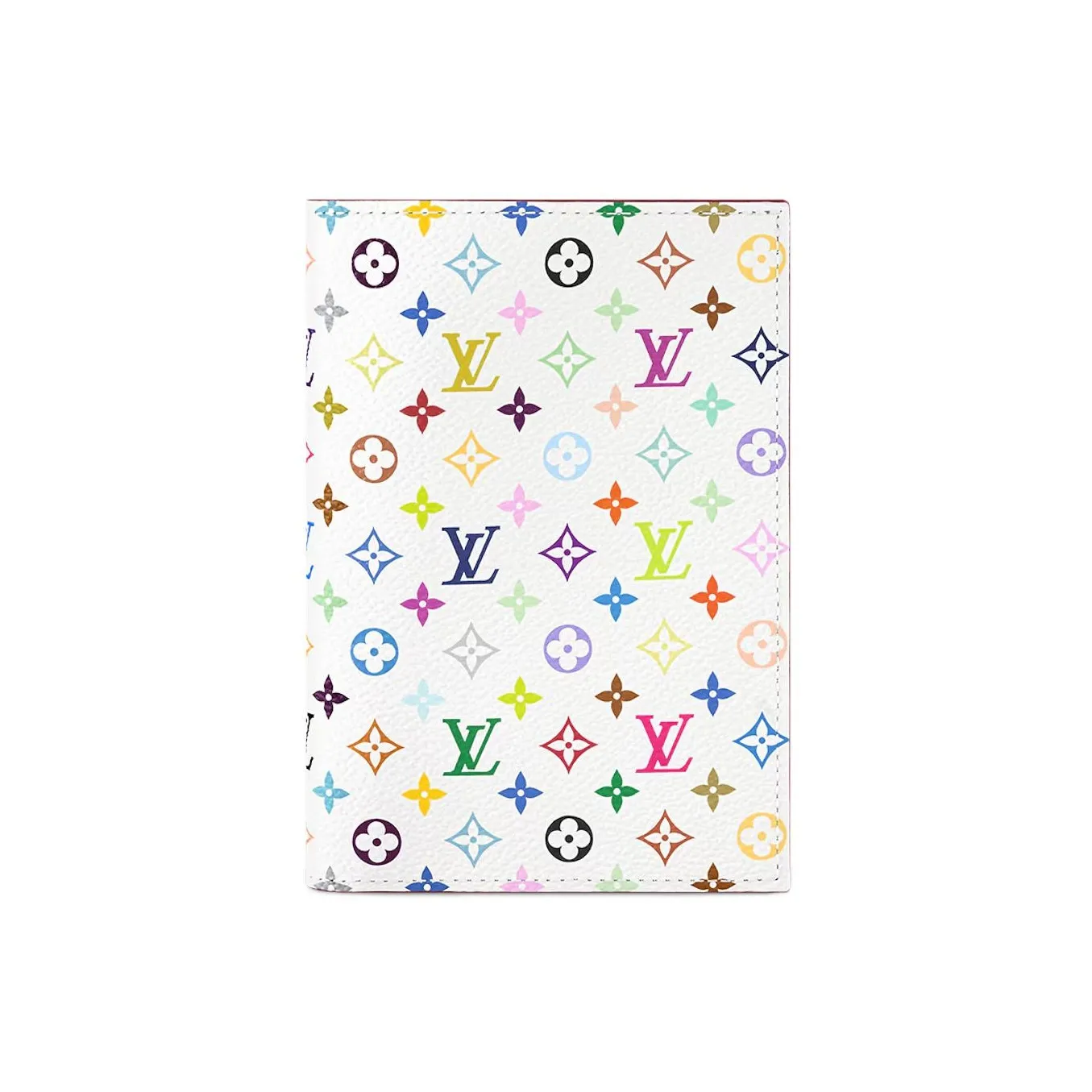 LOUIS VUITTON X Takashi Murakami Passport Cover White Multicolored