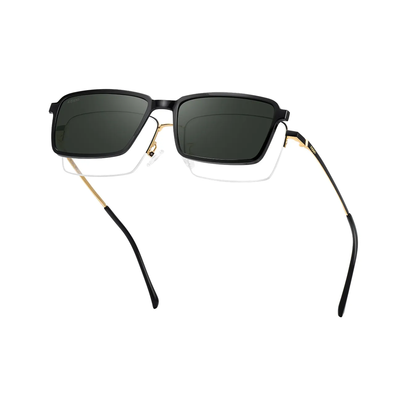 ZIPPO Нержавеющая сталь медный никелевый сплав прямоугольные оправы для очков унисекс