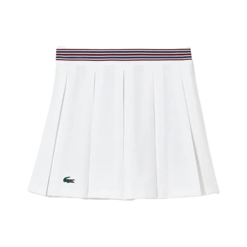 LACOSTE Collaboration Повседневные короткие юбки Женские Белые