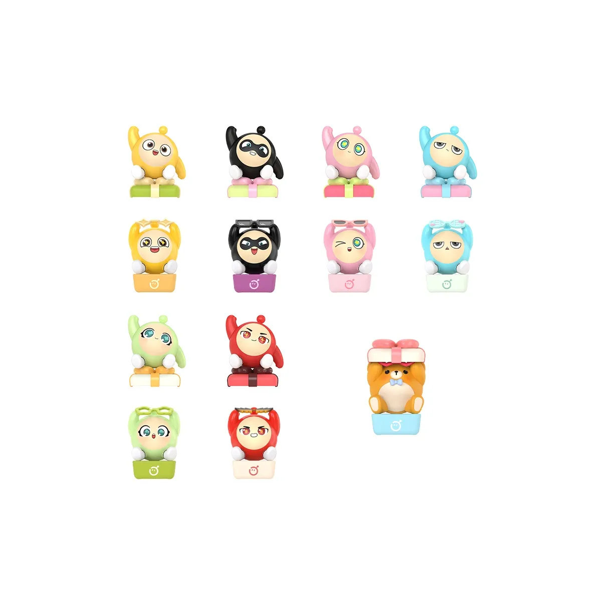 Playpoint Unlimited Данцзай Парти Складные Слепые Коробки Один Mystery Коробка Целая Коробка 12 шт