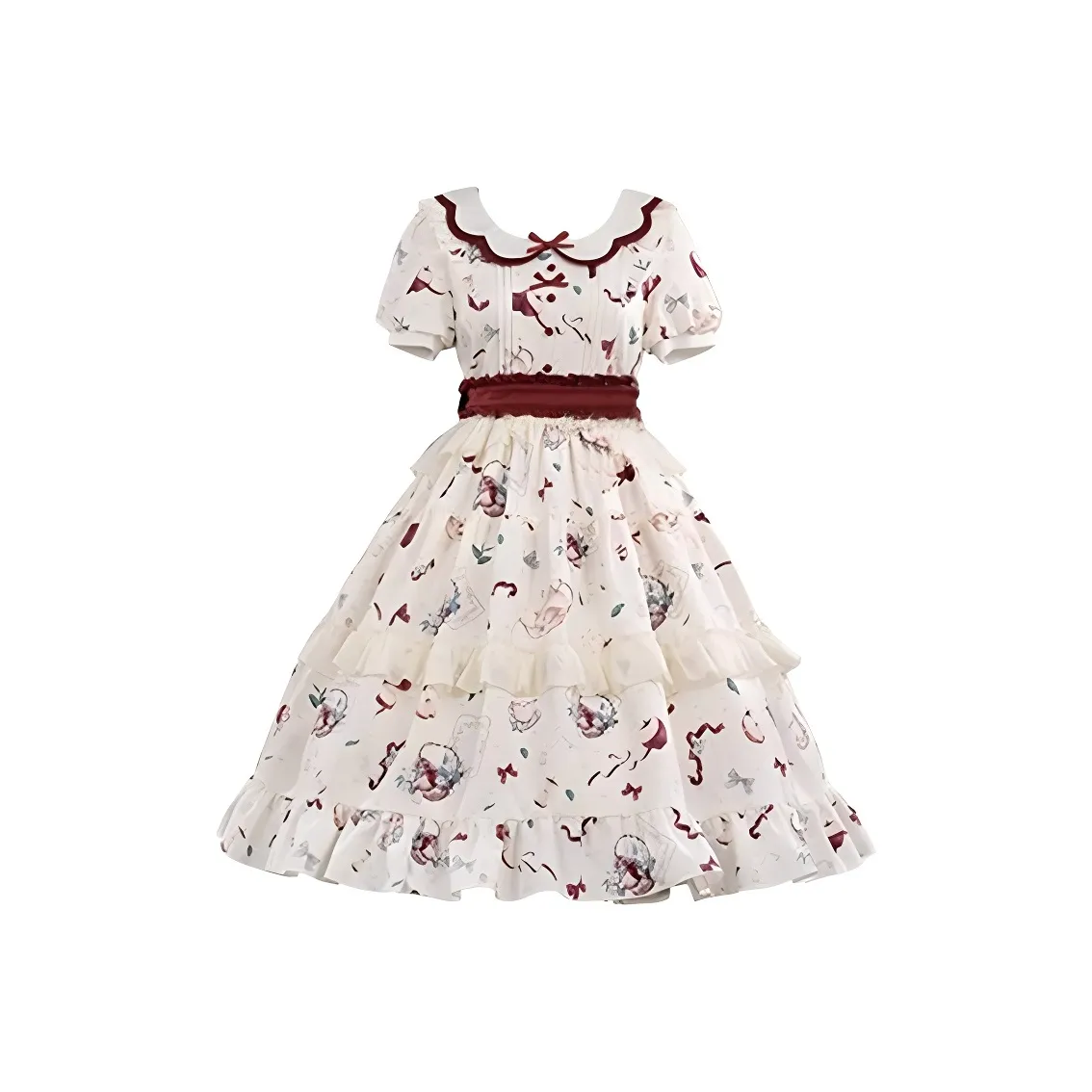 BIFH Яблоко Красный Женские Лолита Платья