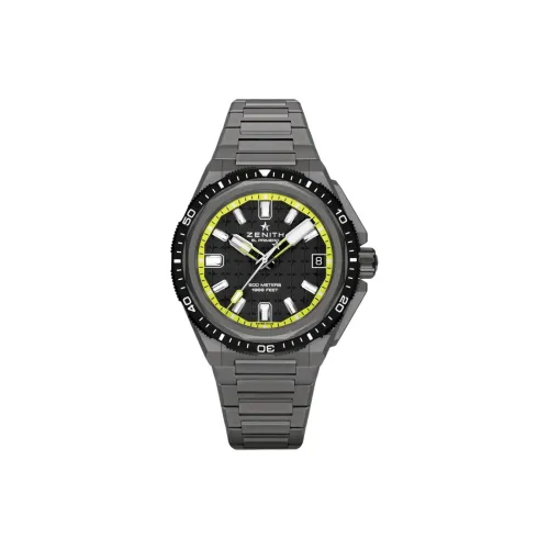Zenith Автоматический Механический Movement Мужские Часы 42,5 мм Черные