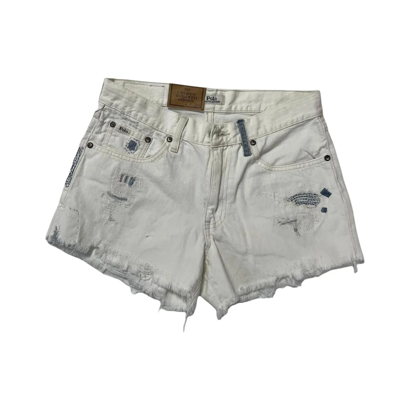 Polo Ralph Lauren Джинсовые шорты Женские Белые