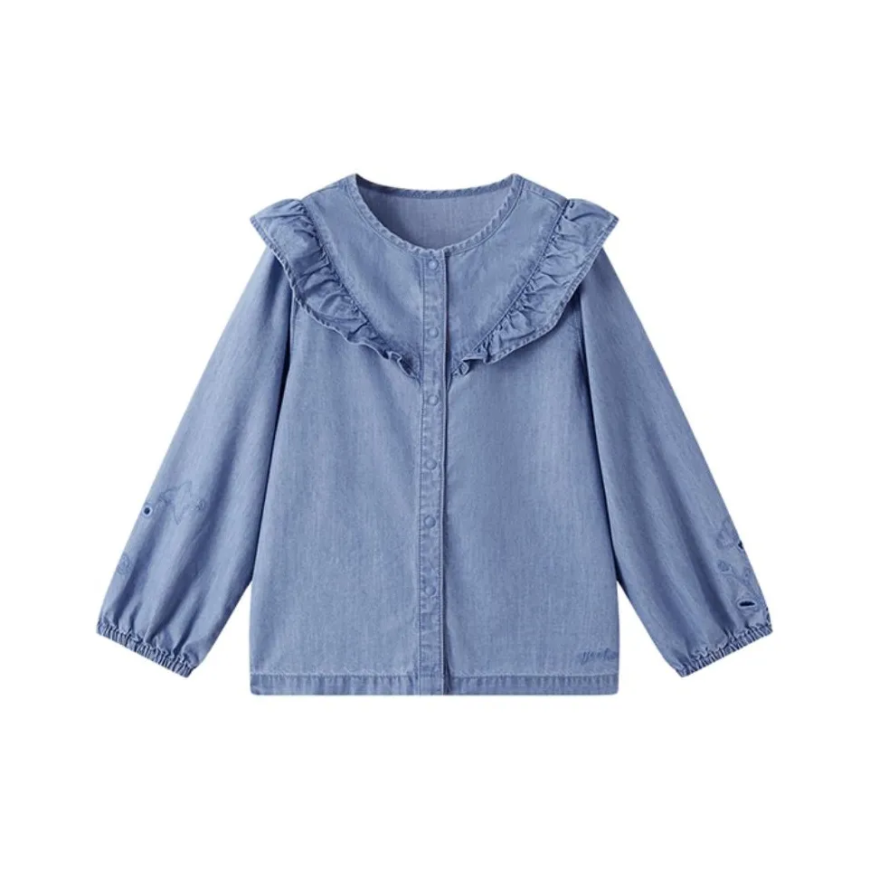 YeeHoO Детские джинсовые рубашки для малышей и детей дошкольного возраста