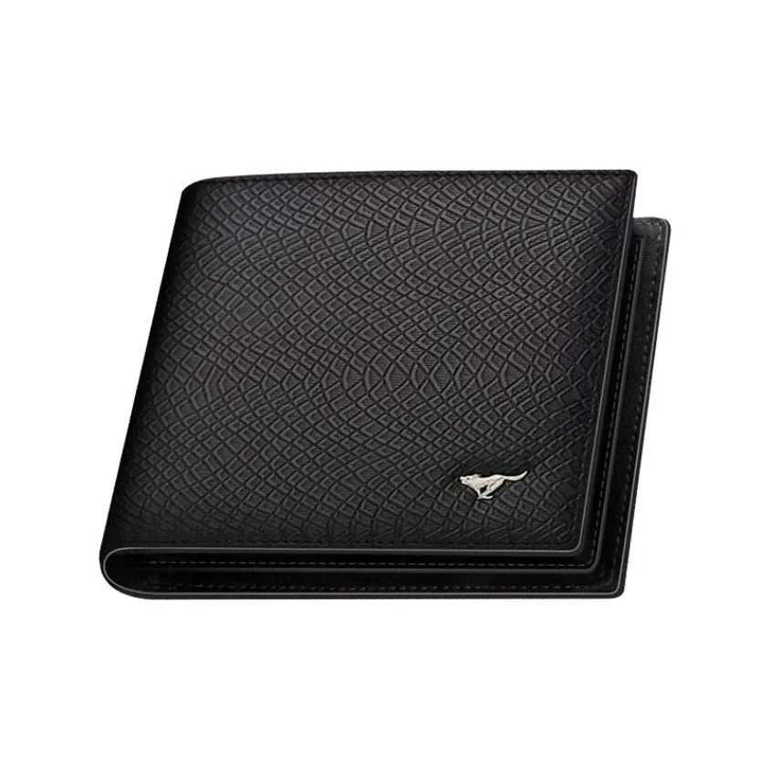 SEPTWOLVES Кошелек из коровьей кожи Мужской Черный