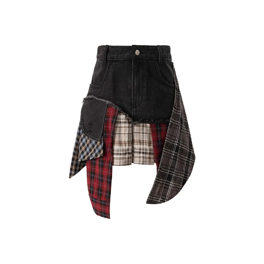 Unifreeplus+ Джинсовые короткие юбки Женские