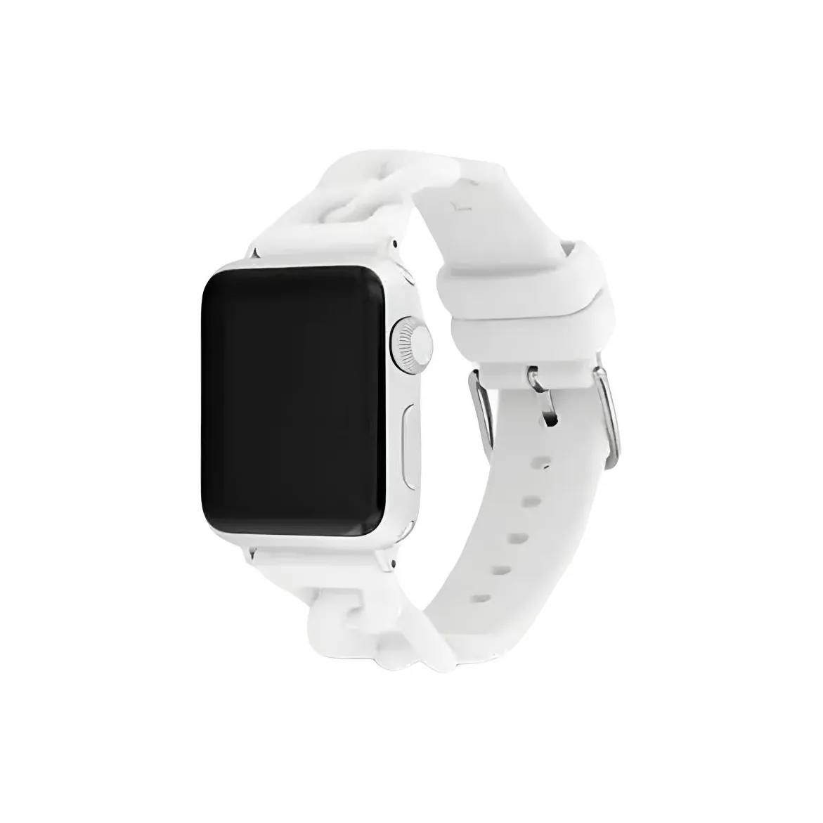 COACH Watch Band Apple Compatibility 40mm Rubber Material