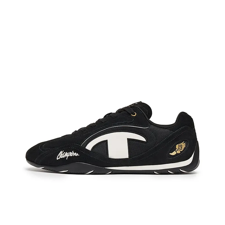 Champion Гоночная обувь поддержка низкий топ повседневный мужской молочно-белый черный